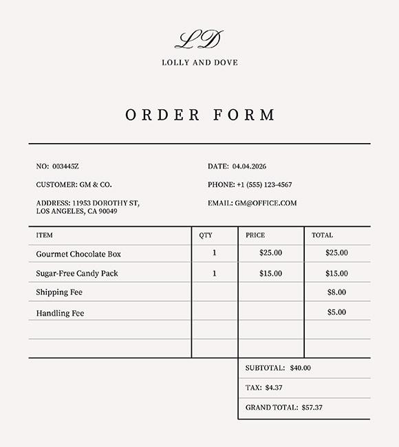 Order Form